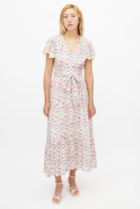 Multicolour Floral Liza Wrap Dress