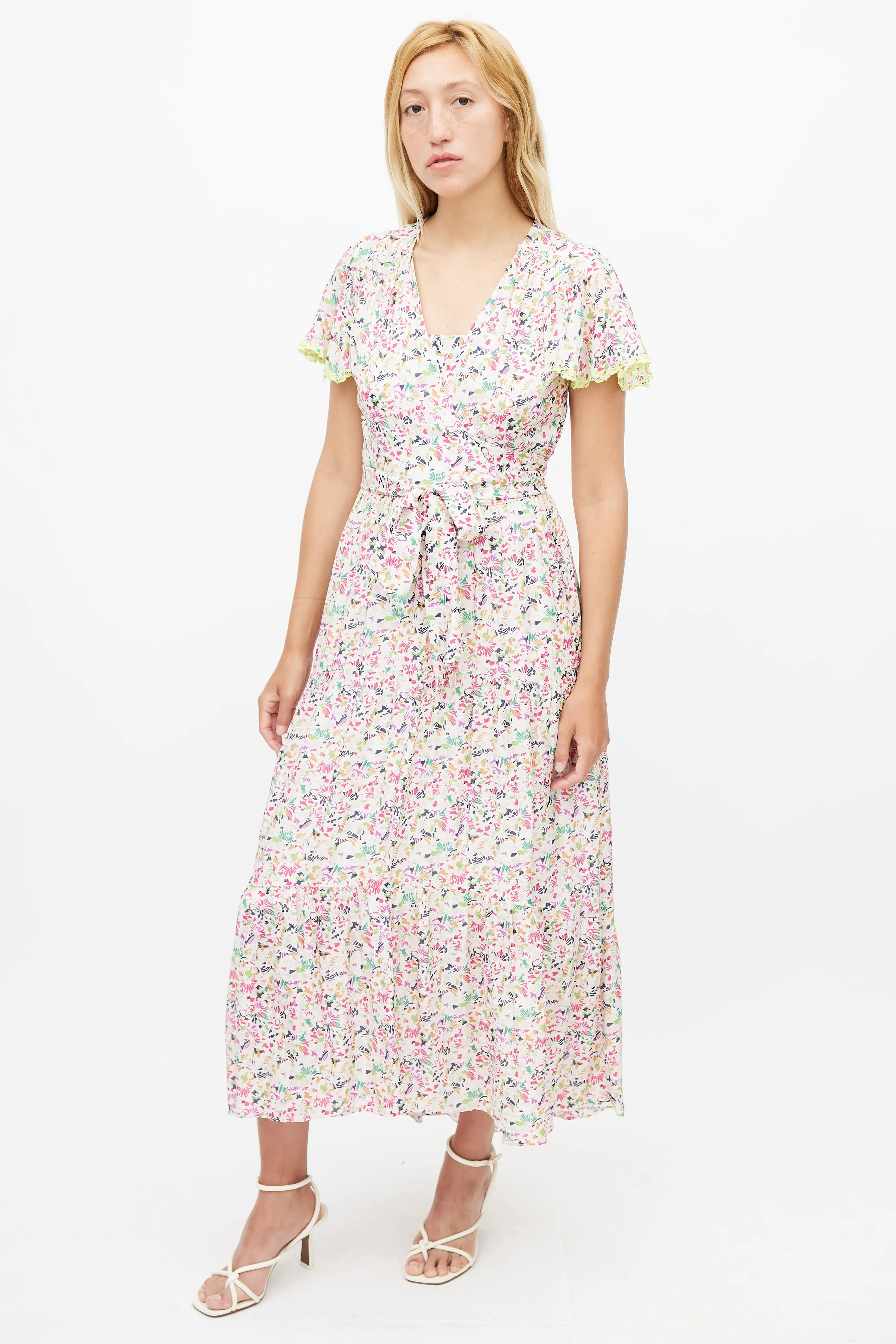 Multicolour Floral Liza Wrap Dress