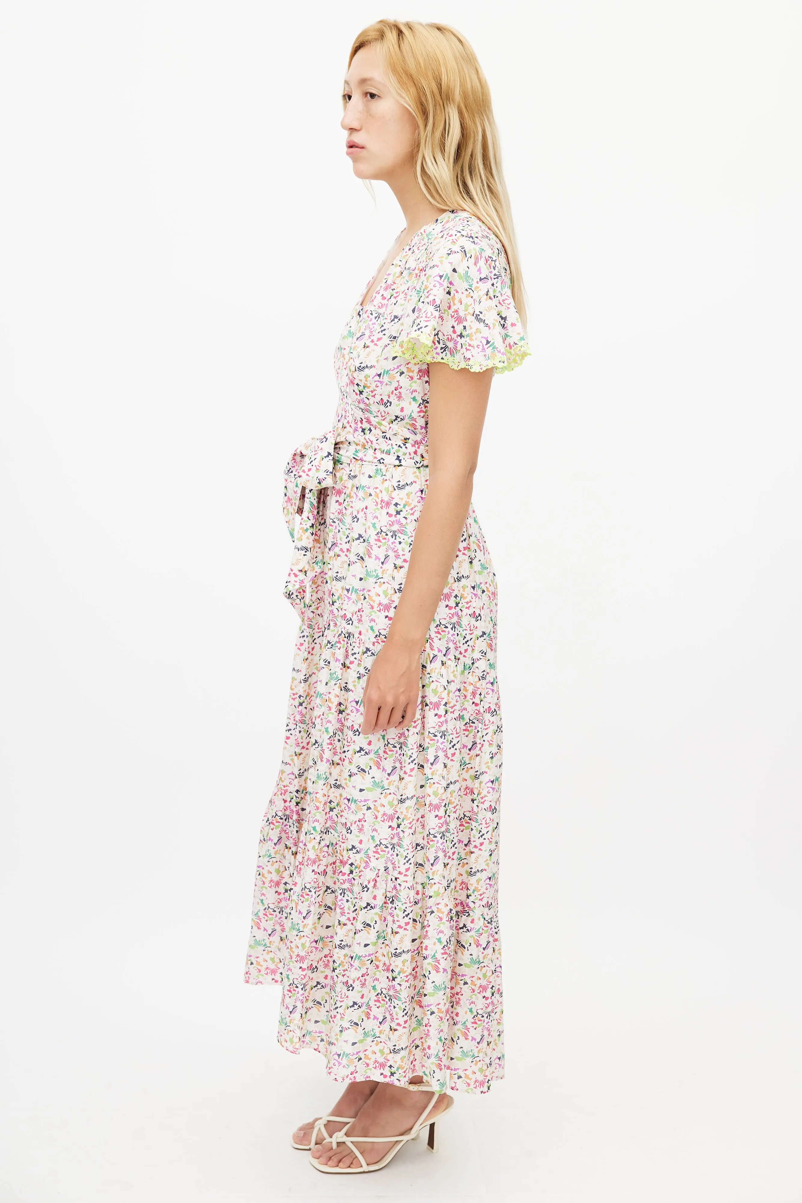 Multicolour Floral Liza Wrap Dress