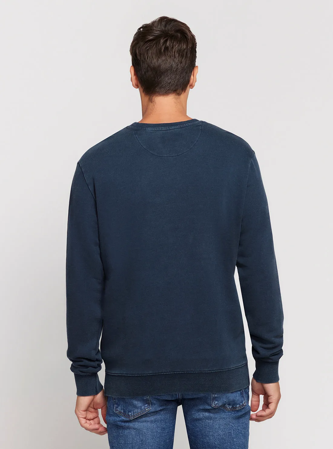 Navy Blue Triangle Logo Jumper