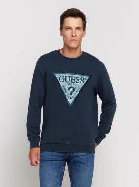 Navy Blue Triangle Logo Jumper