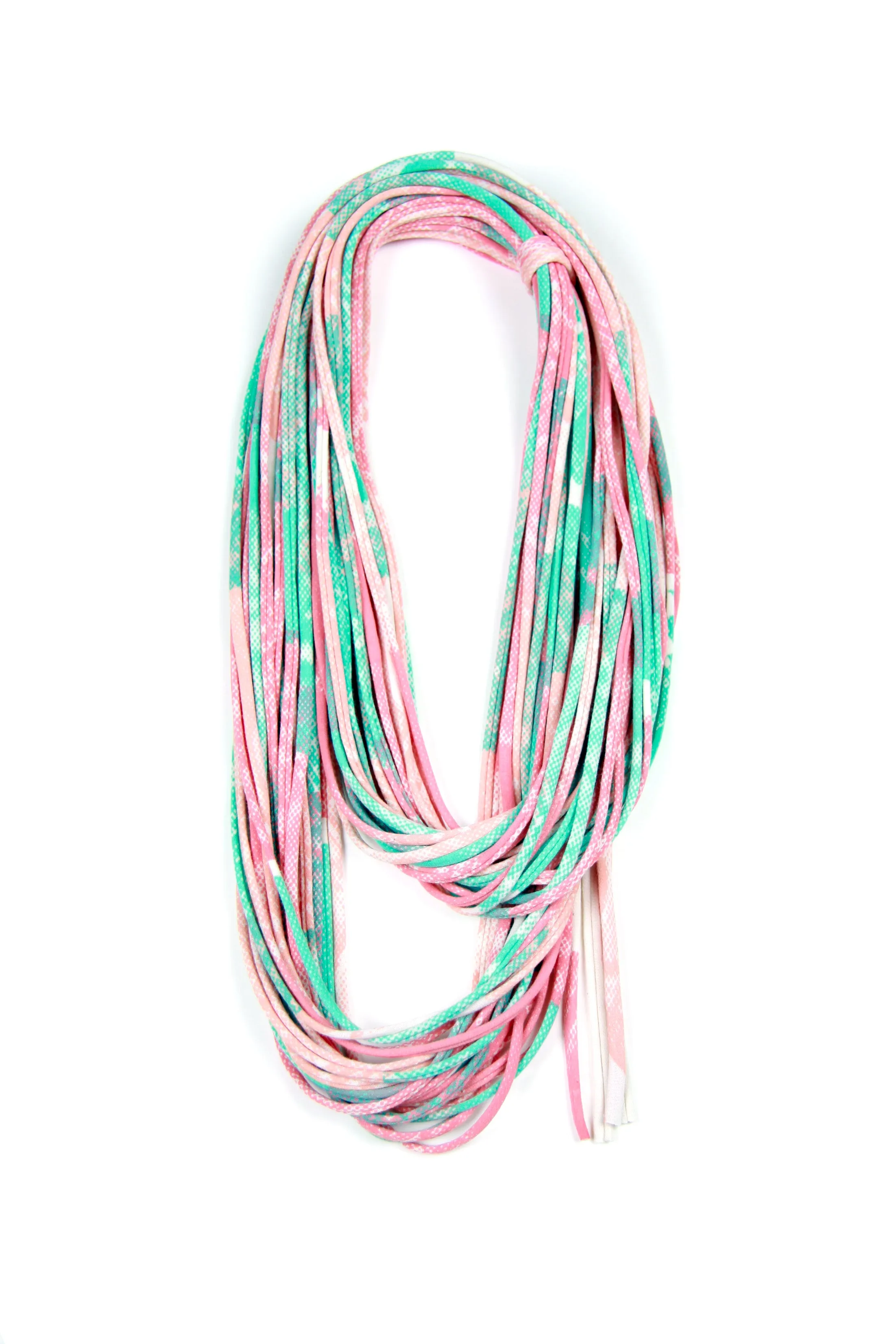 Necklush Infinity Scarf / Living Coral & Carnival Glass Green / Unisex