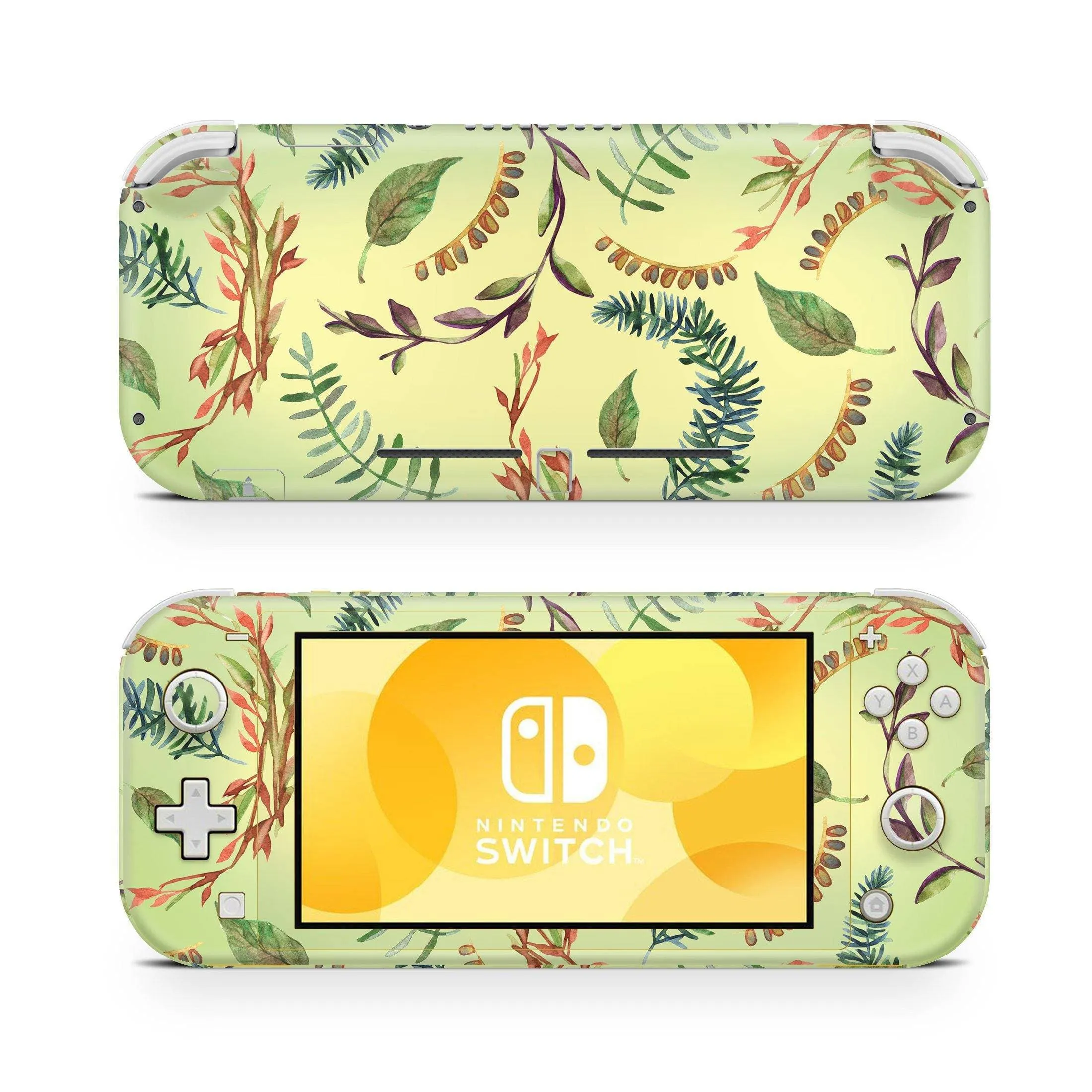 Nintendo Switch Lite Skin Decals - Winter Leaves - Wrap Vinyl Sticker