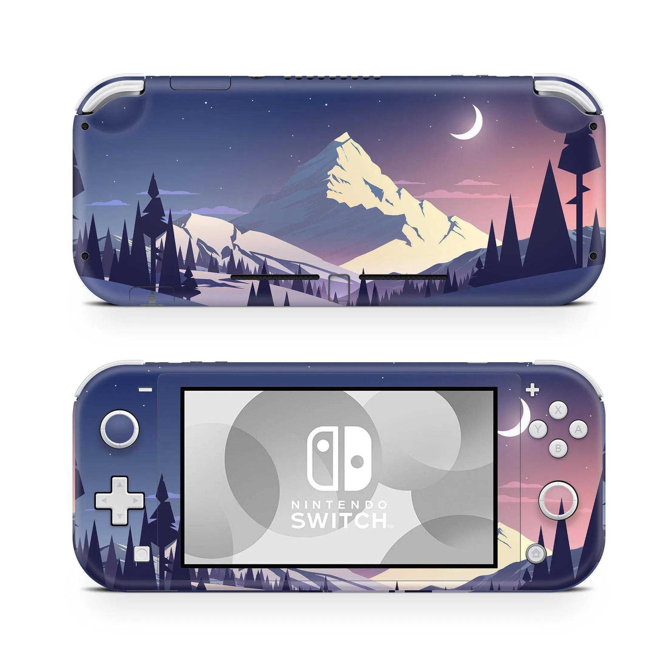 Nintendo Switch Lite Skin Decals - Winter Mountain - Wrap Vinyl Sticker