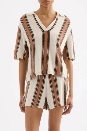 Nude Lucy Oda Knit Top in Manuka Stripe