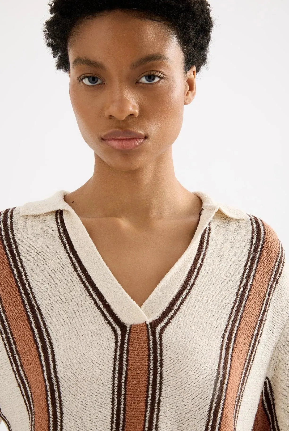 Nude Lucy Oda Knit Top in Manuka Stripe