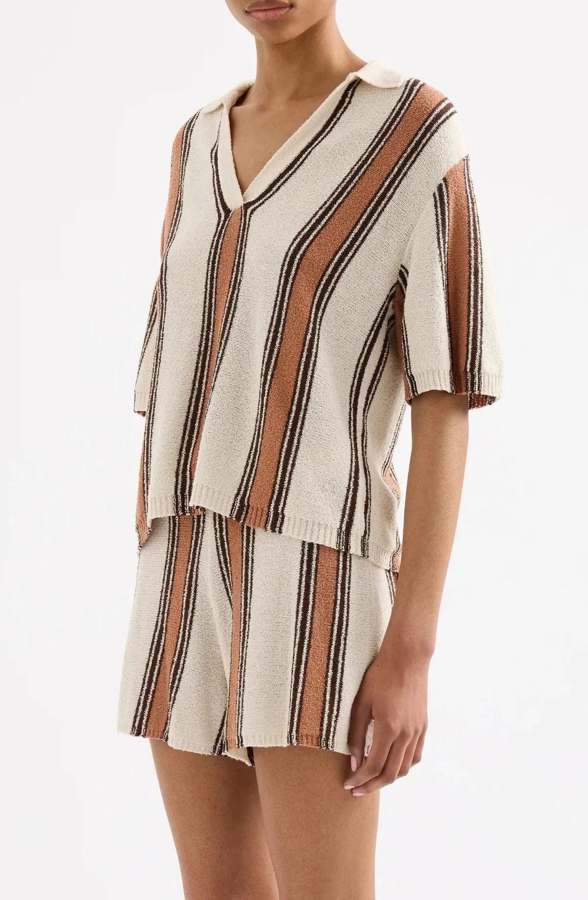 Nude Lucy Oda Knit Top in Manuka Stripe