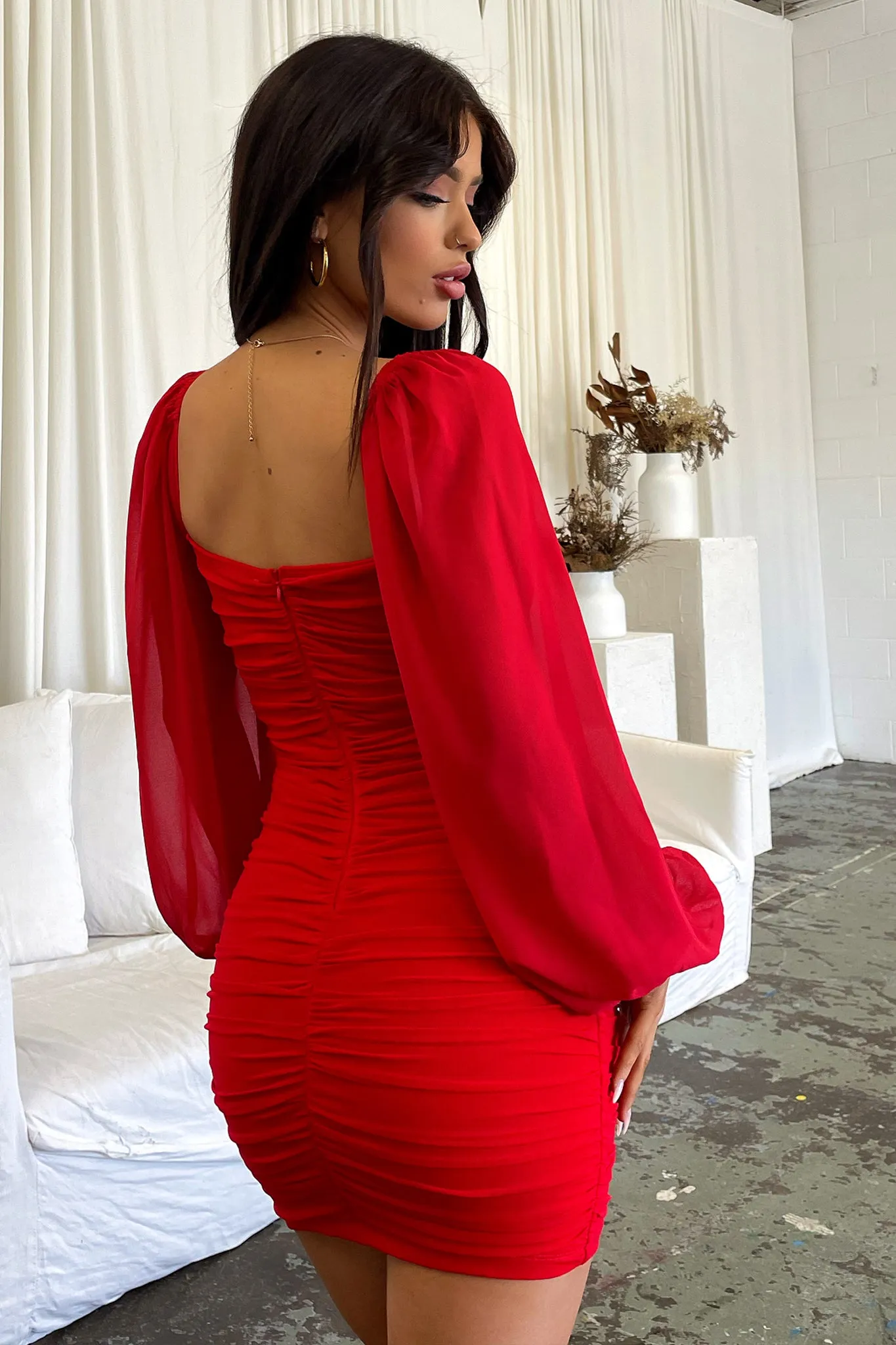 Octavia Dress - Red