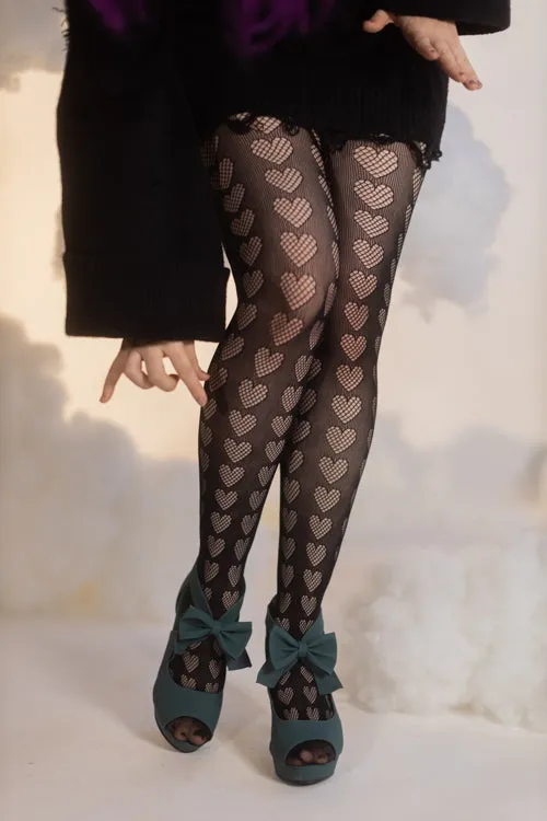 Oh My Hearts Net Tights