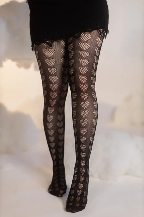 Oh My Hearts Net Tights