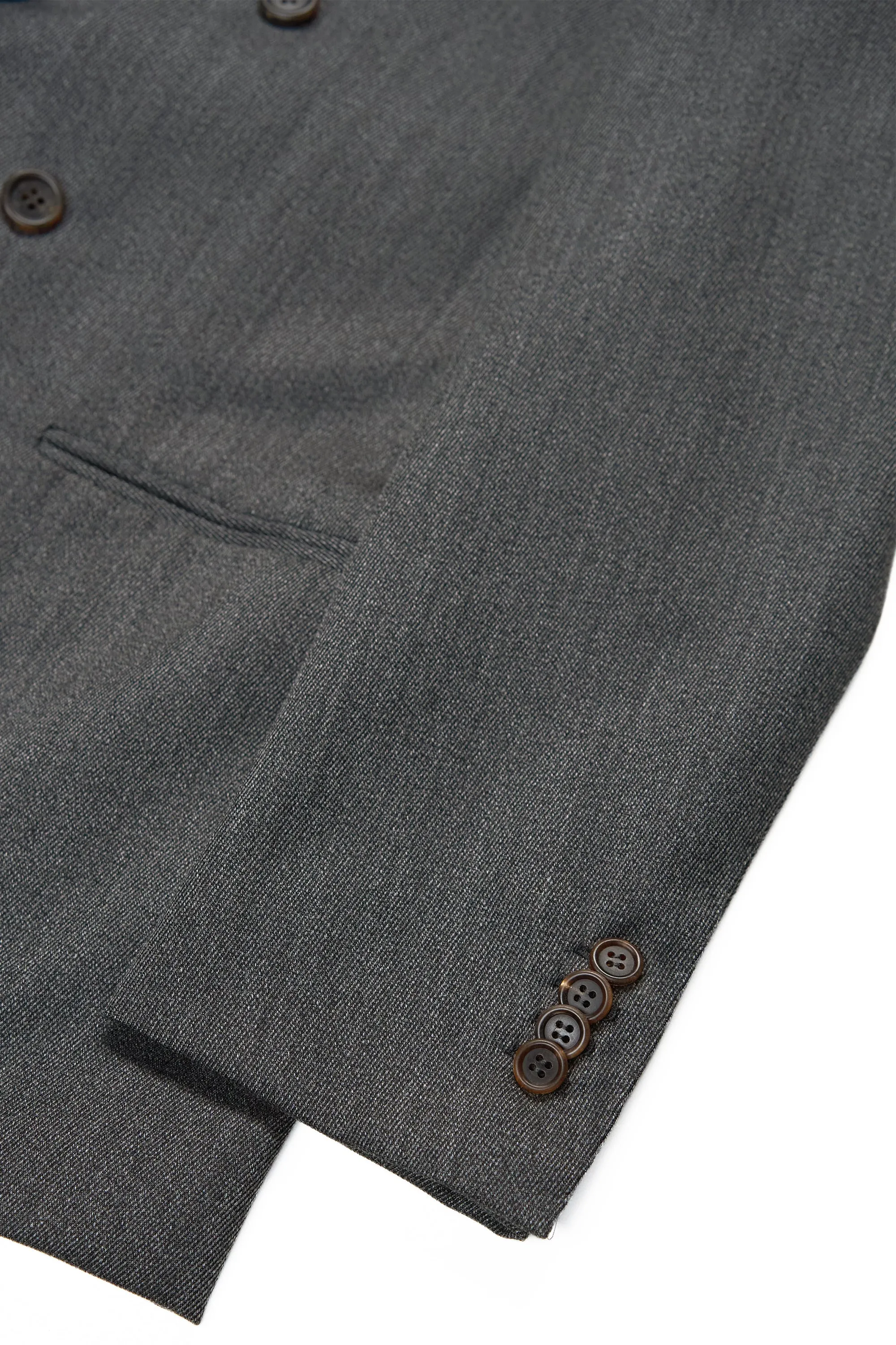 Orazio Luciano Grey Covert Wool DB Suit