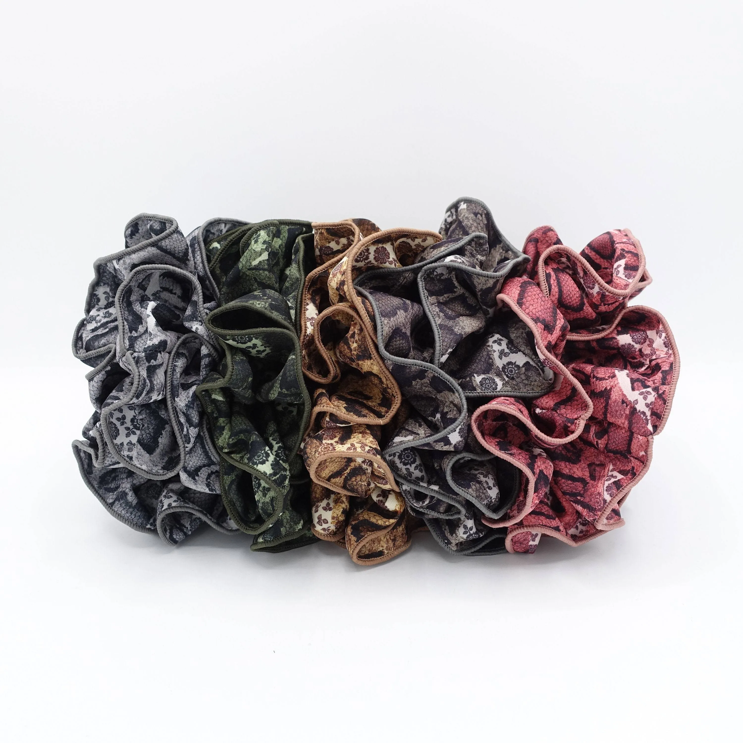 oversized scrunchies python print scrunchies stylish hair ties for women