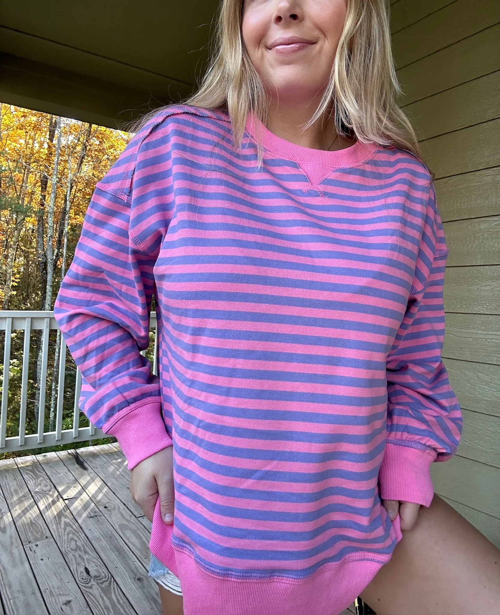 Overtime knit long sleeve top