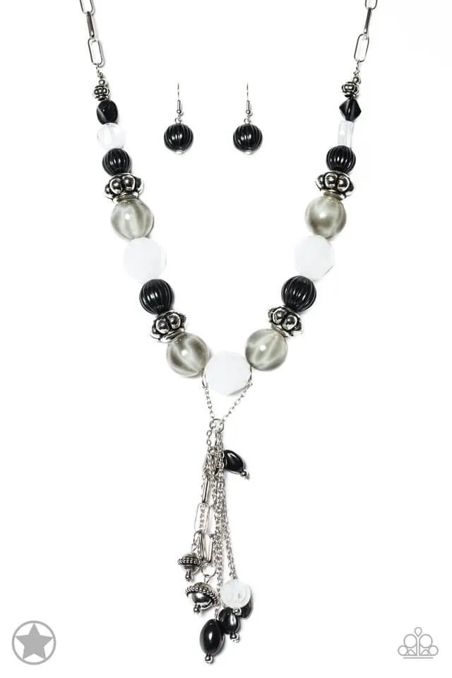 Paparazzi Accessories  - Break A Leg Black Necklace_ #N860 Peg-