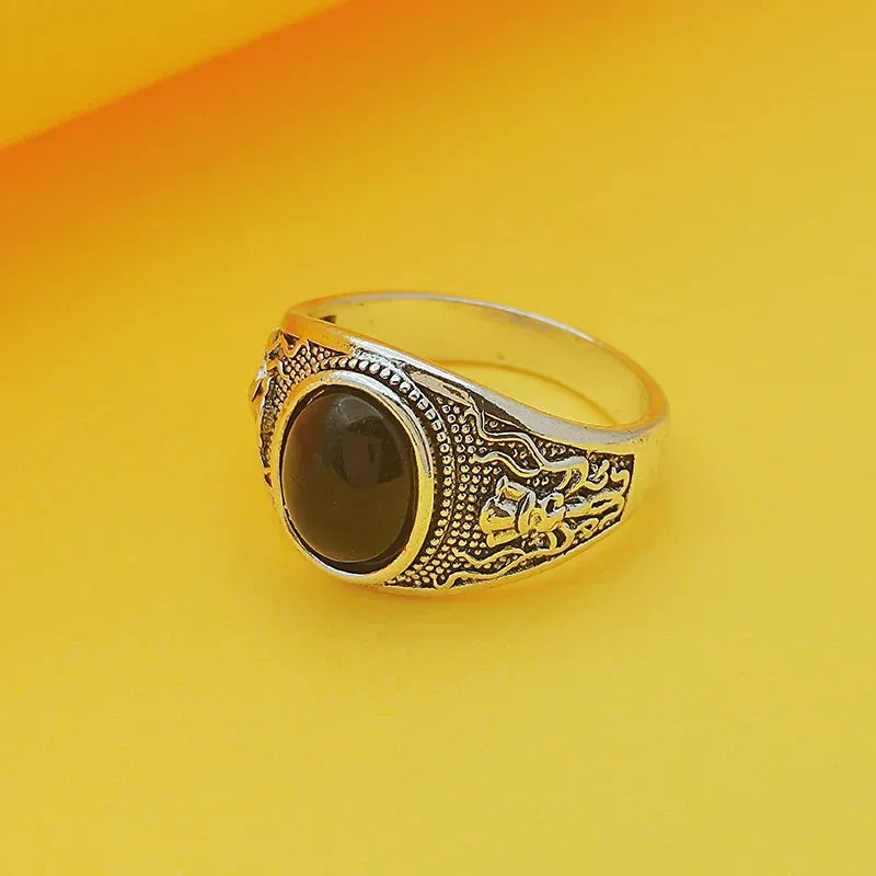 Pattern European Punk Vintage Men's Ring