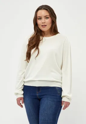 PCTana Knit Pullover Curve - Cloud Dancer