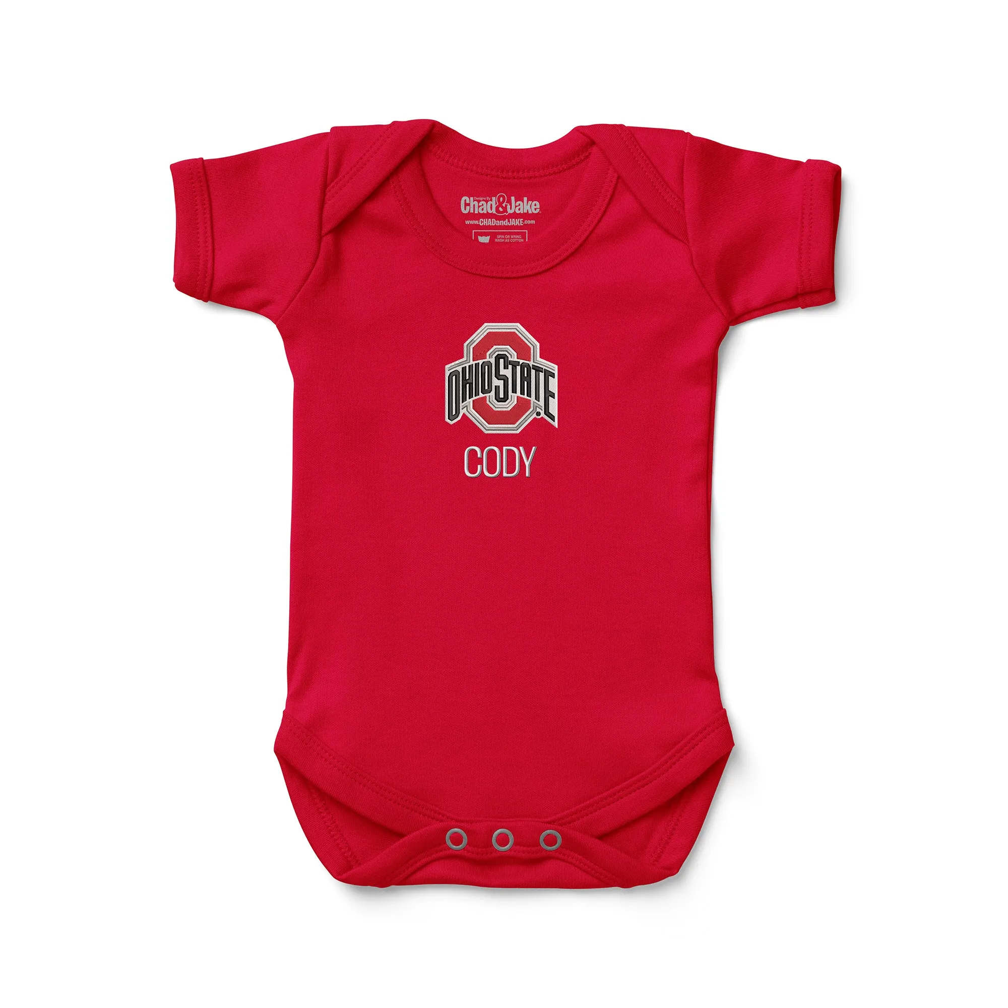 Personalized Ohio State Buckeyes Bodysuit