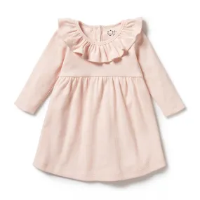 Pink Organic Ruffle Dress