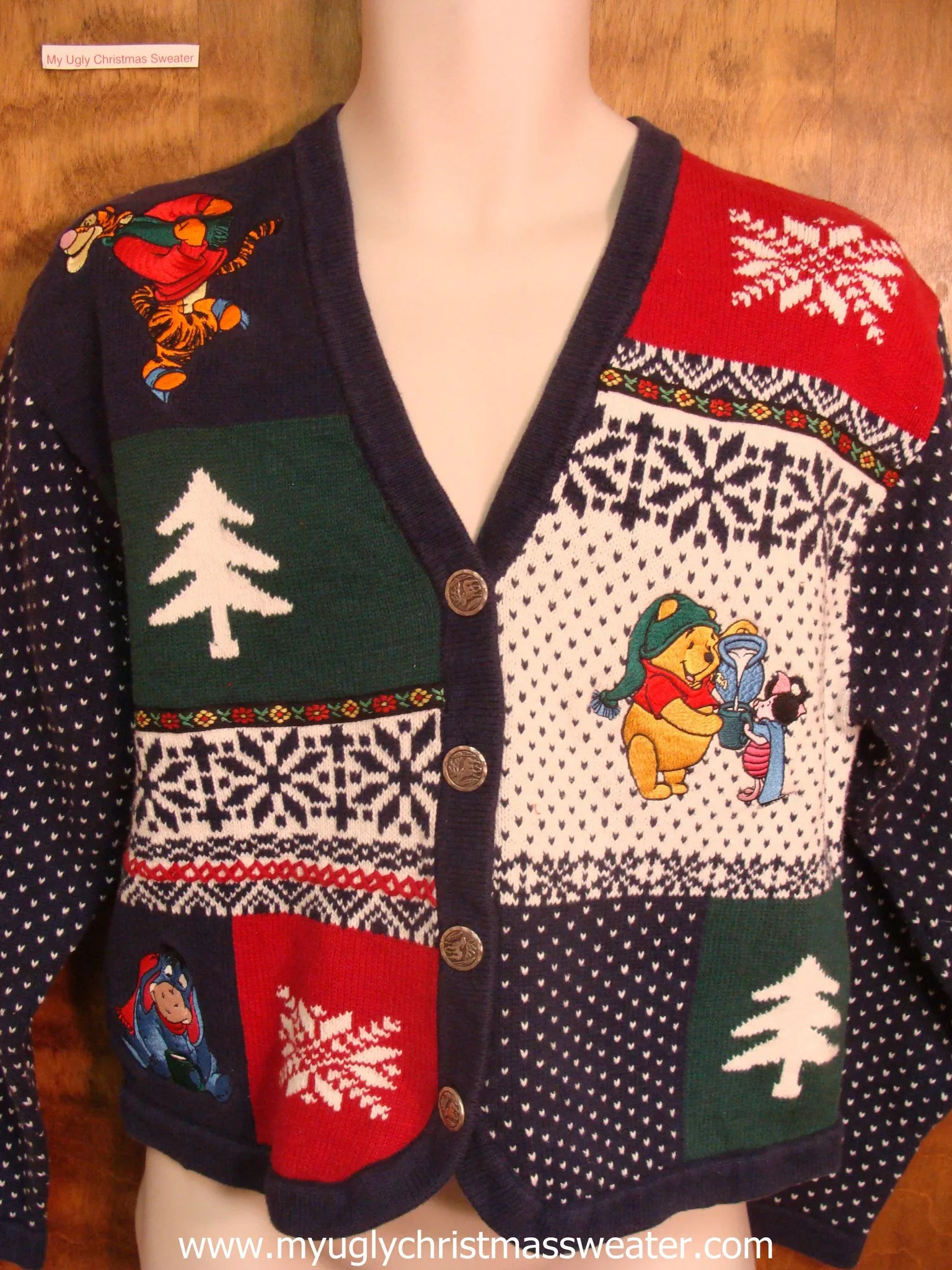 Pooh Bear and Friends Cute Christmas Sweater