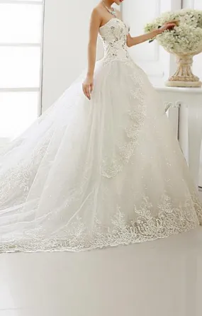 Princess Sweetheart wedding dress  Lace Up Bridal Gowns