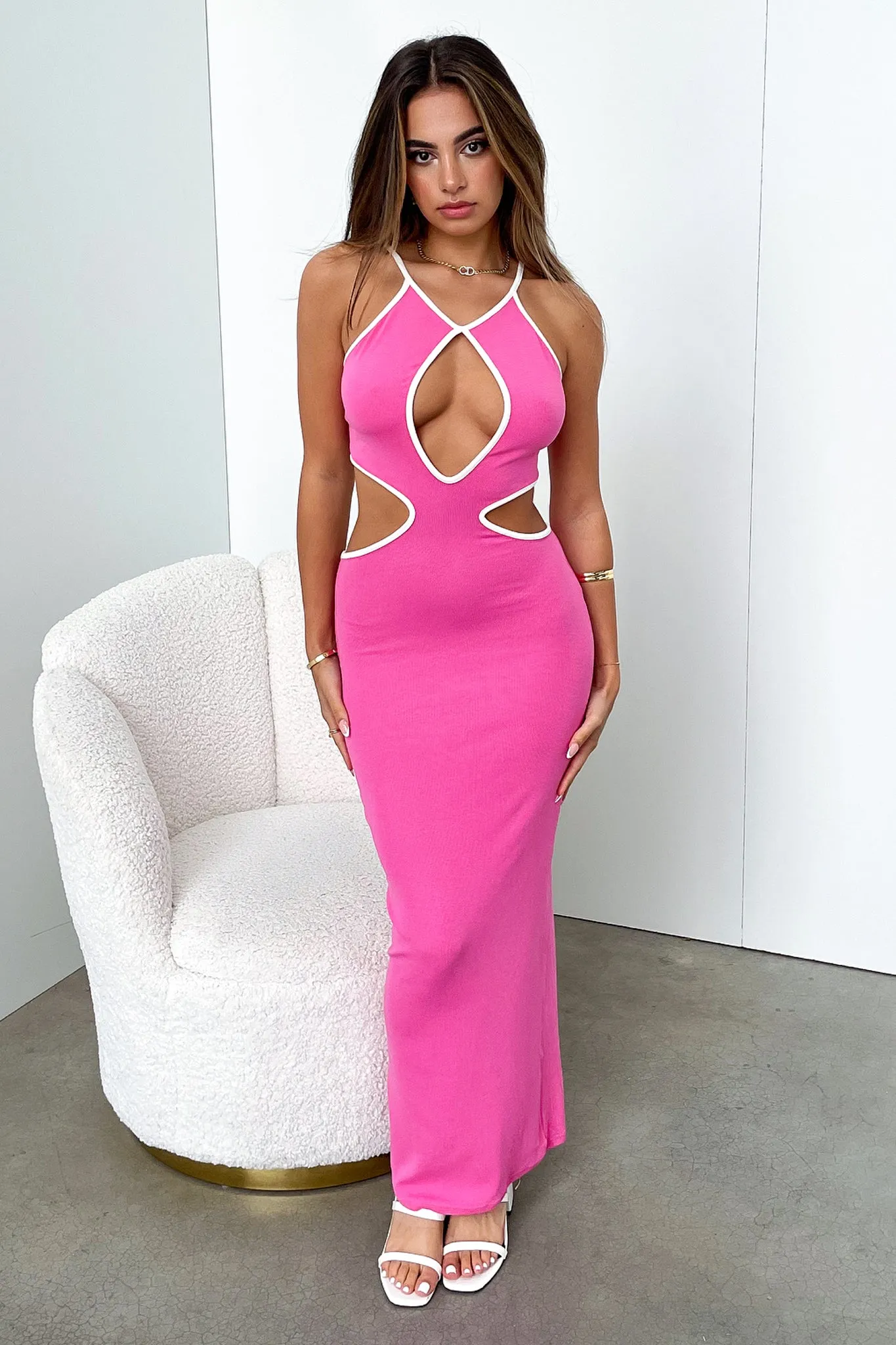 Radar Maxi Dress - Pink