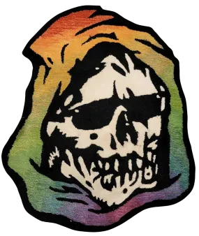 Rainbow Chill Reaper Rug Art Object by Mishka NYC- МИШКА