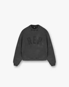 Rep Applique Sweater - Vintage Black