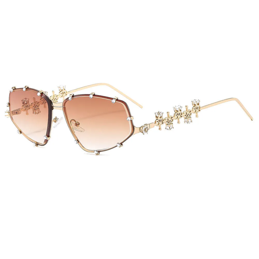 Rhinestone Punk Fashion Sunglasses