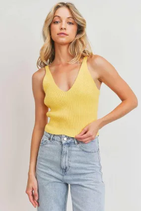 Rib Knit Sleeveless Top