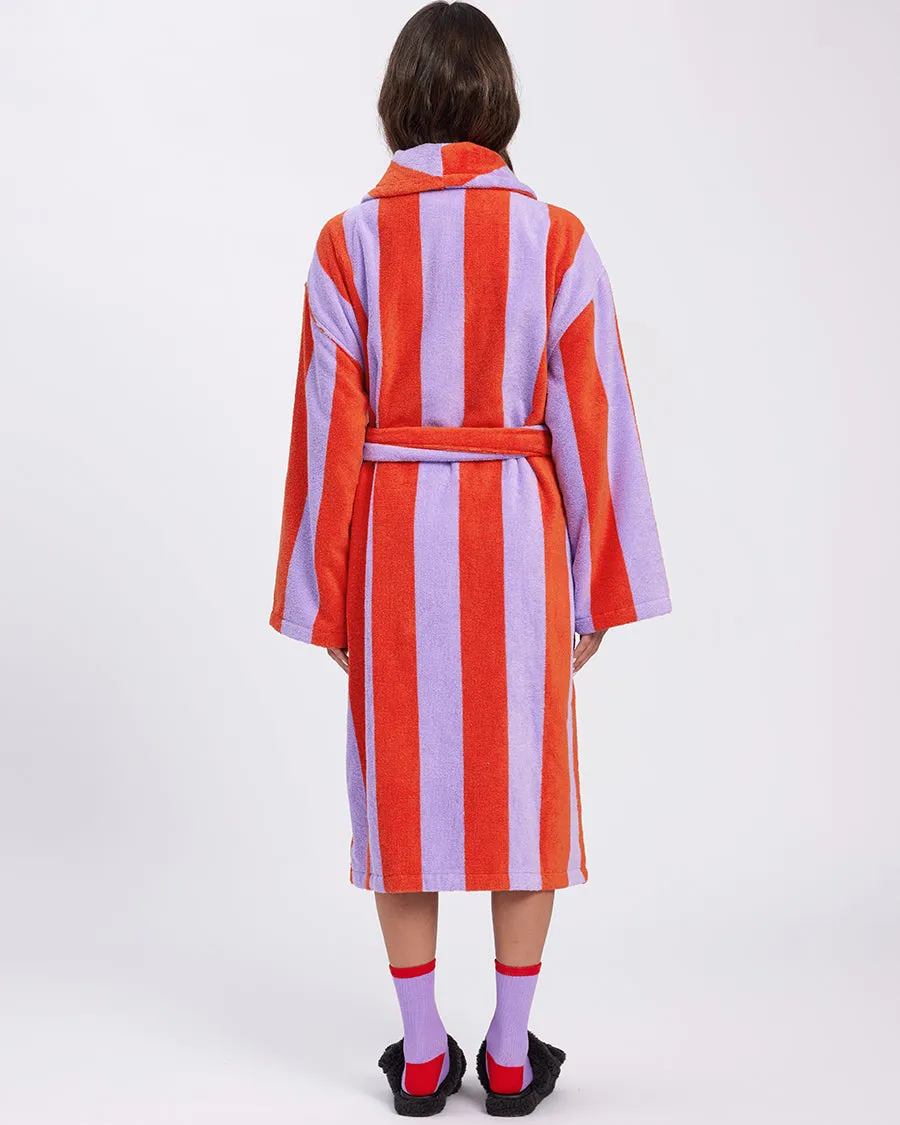 Robe - Grapefruit Stripes