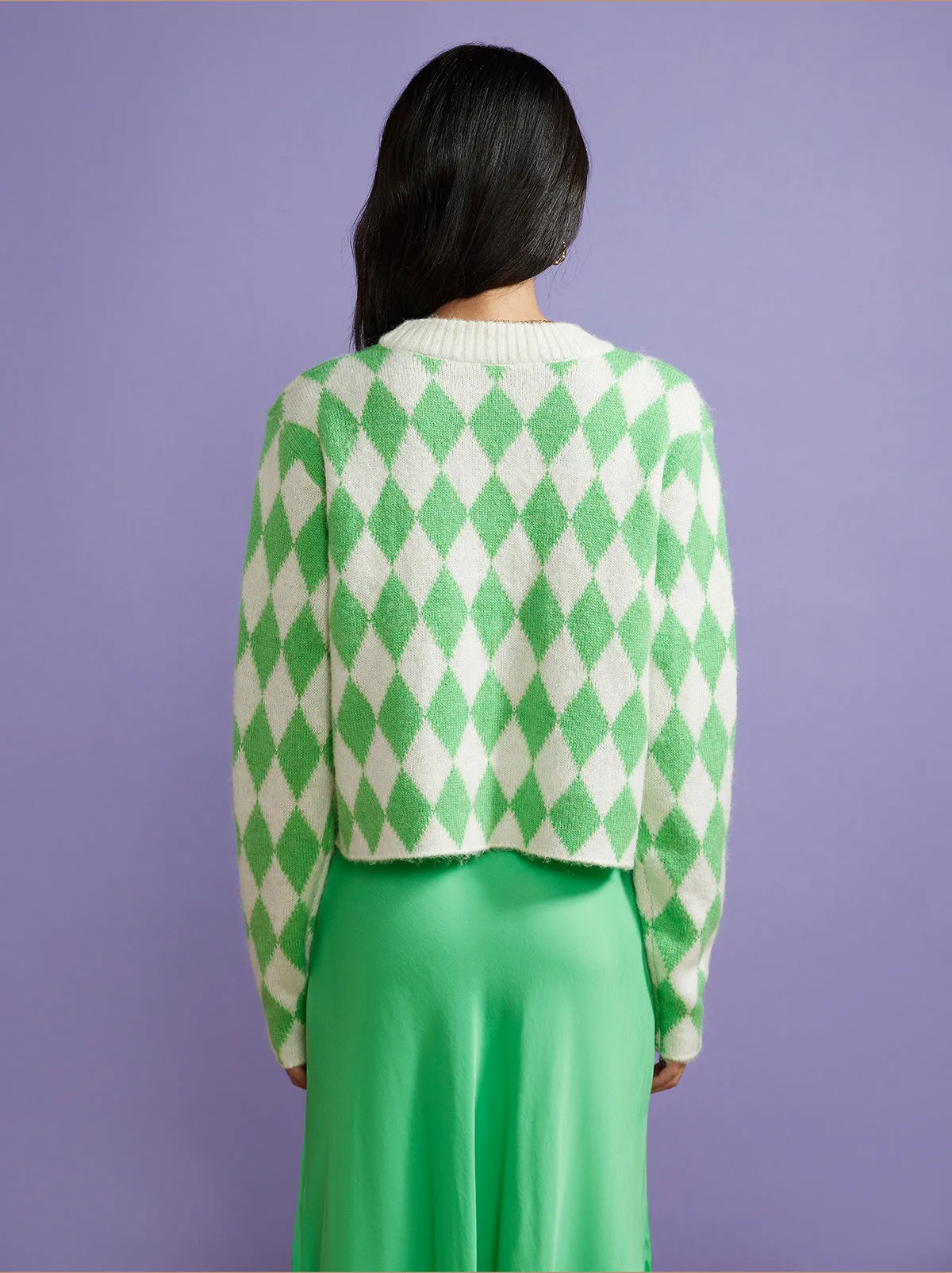 Rory Green Diamond Checker Sweater