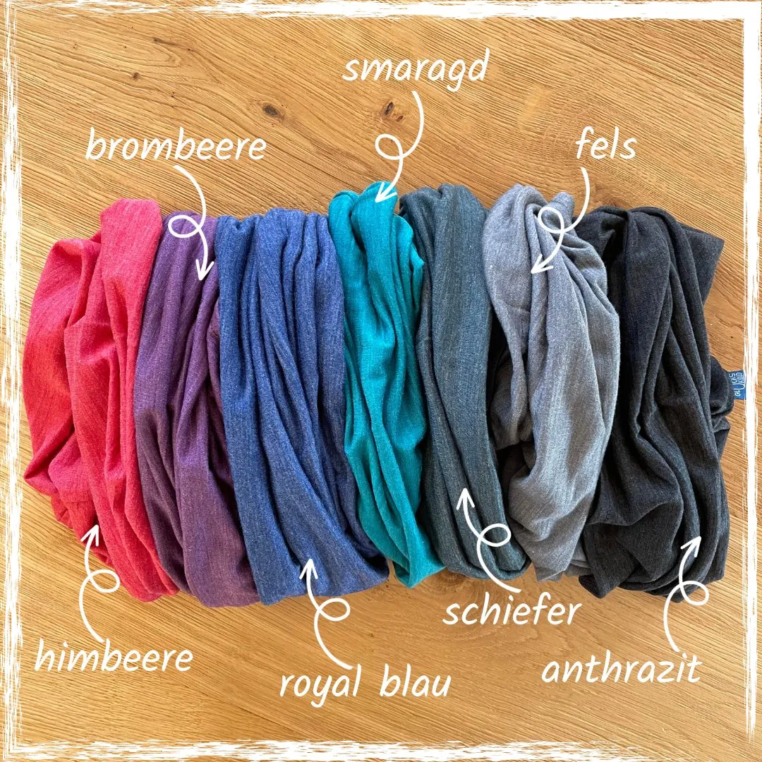 Schlauch-Loop - brombeere NEU, Merinowolle & Tencel (bio/GOTS)