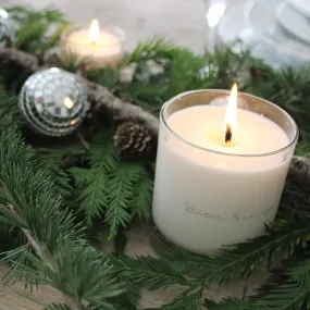 Set of Five Winter Morning Candles