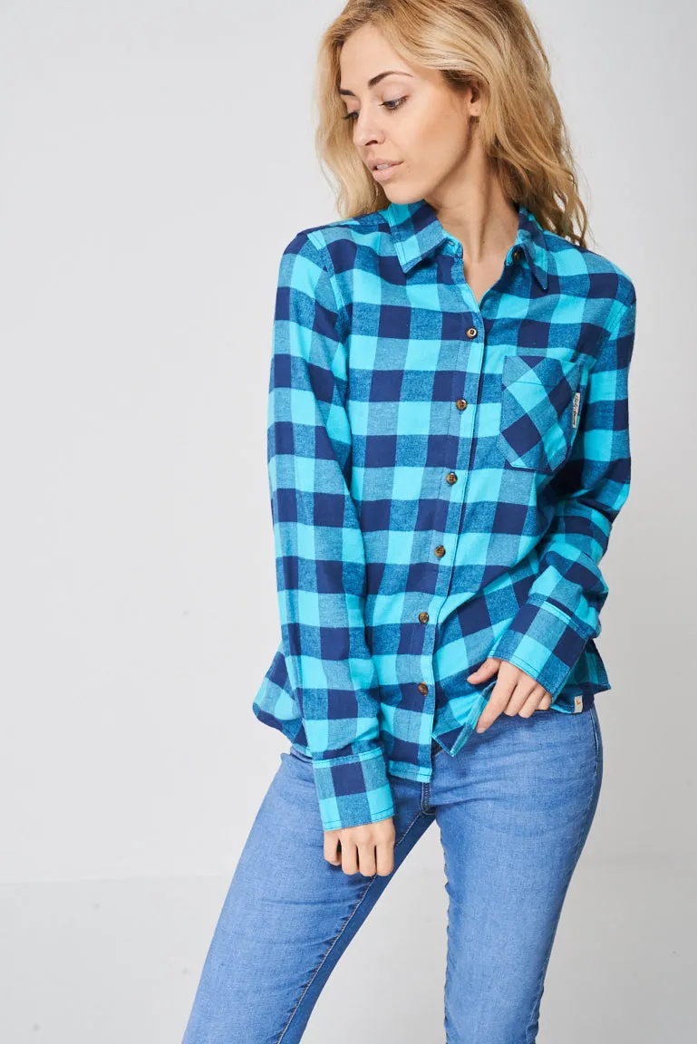 Soft Blue Check Shirt