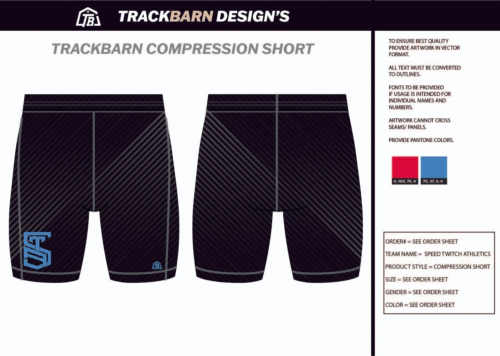 Speed-Twitch-Athletics Mens Short Running Tight