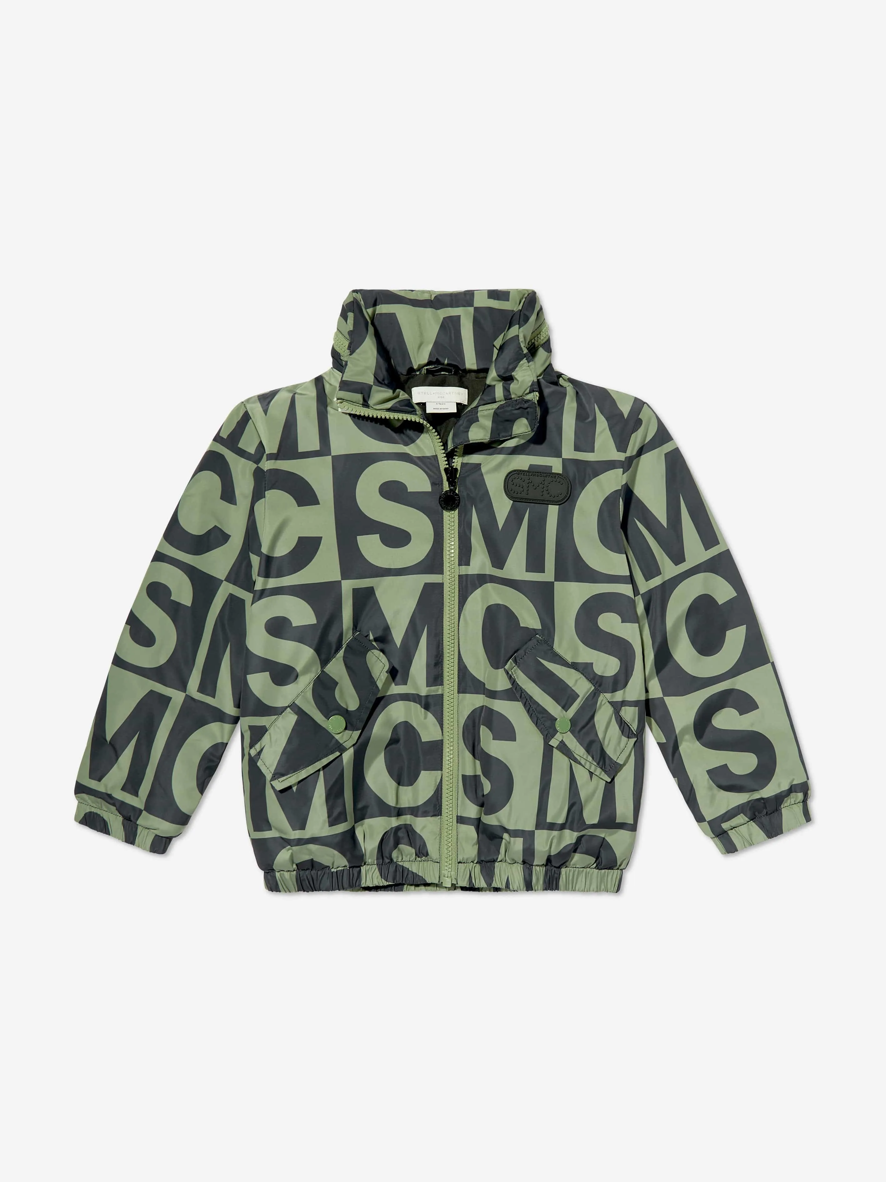 Stella McCartney Boys Logo Block Jacket in Green