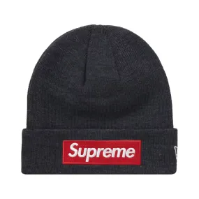 Supreme New Era Box Logo Beanie (FW21) Charcoal