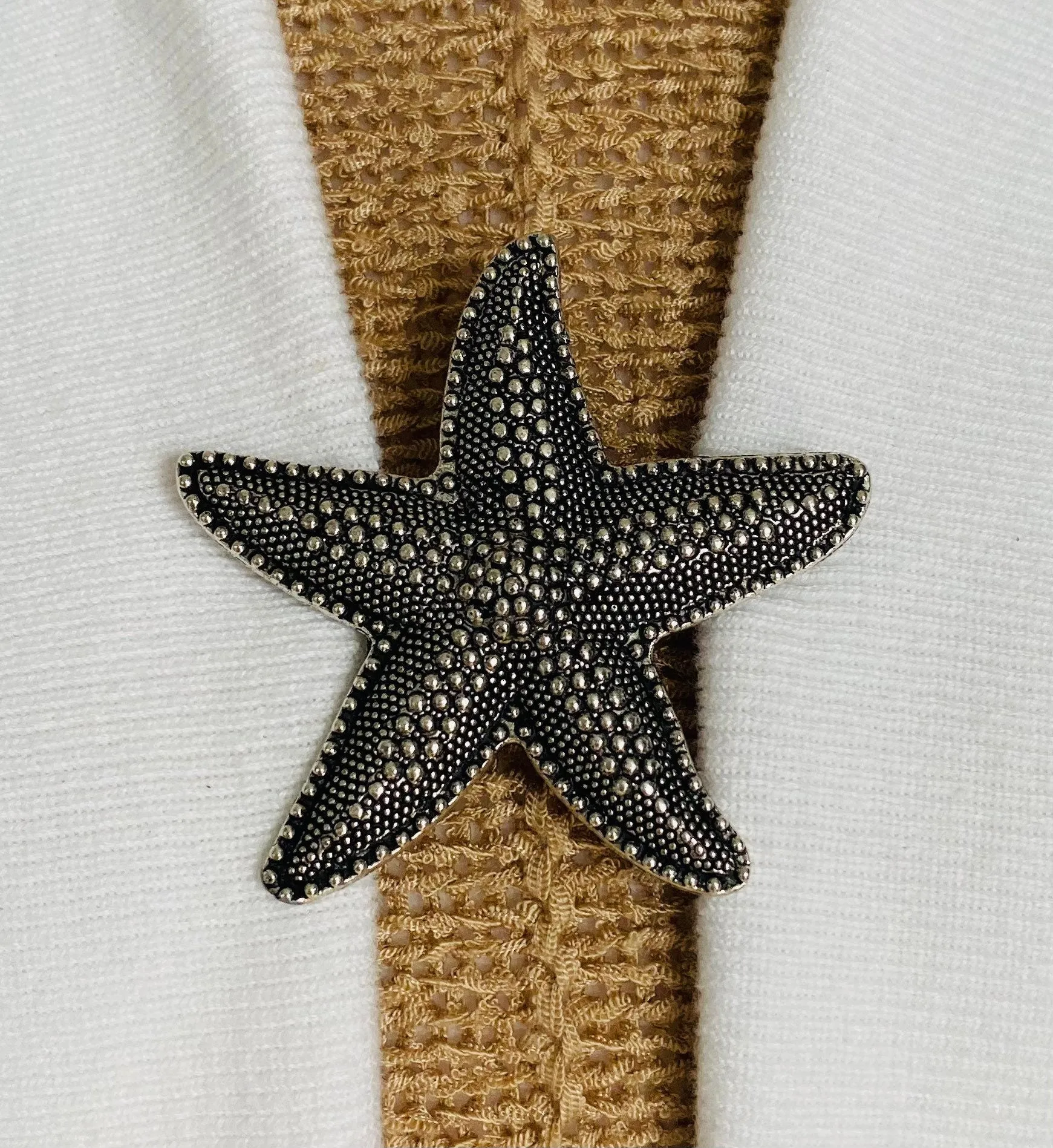 Sweater Clips Starfish Sweater Clip Silver Cardigan Clasp Star Fish Gift for Mom Gifts for Her by Fabulici