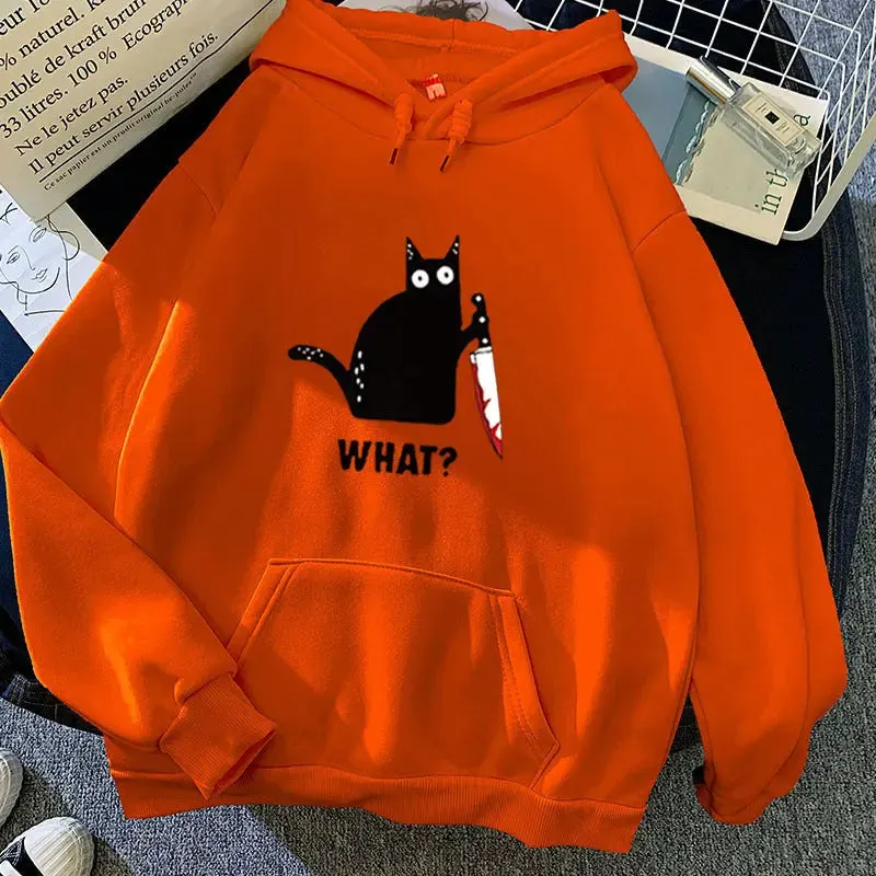 Sweatshirt Loose Hoodie Student Wear Fashion Cartoon Print Hoodie