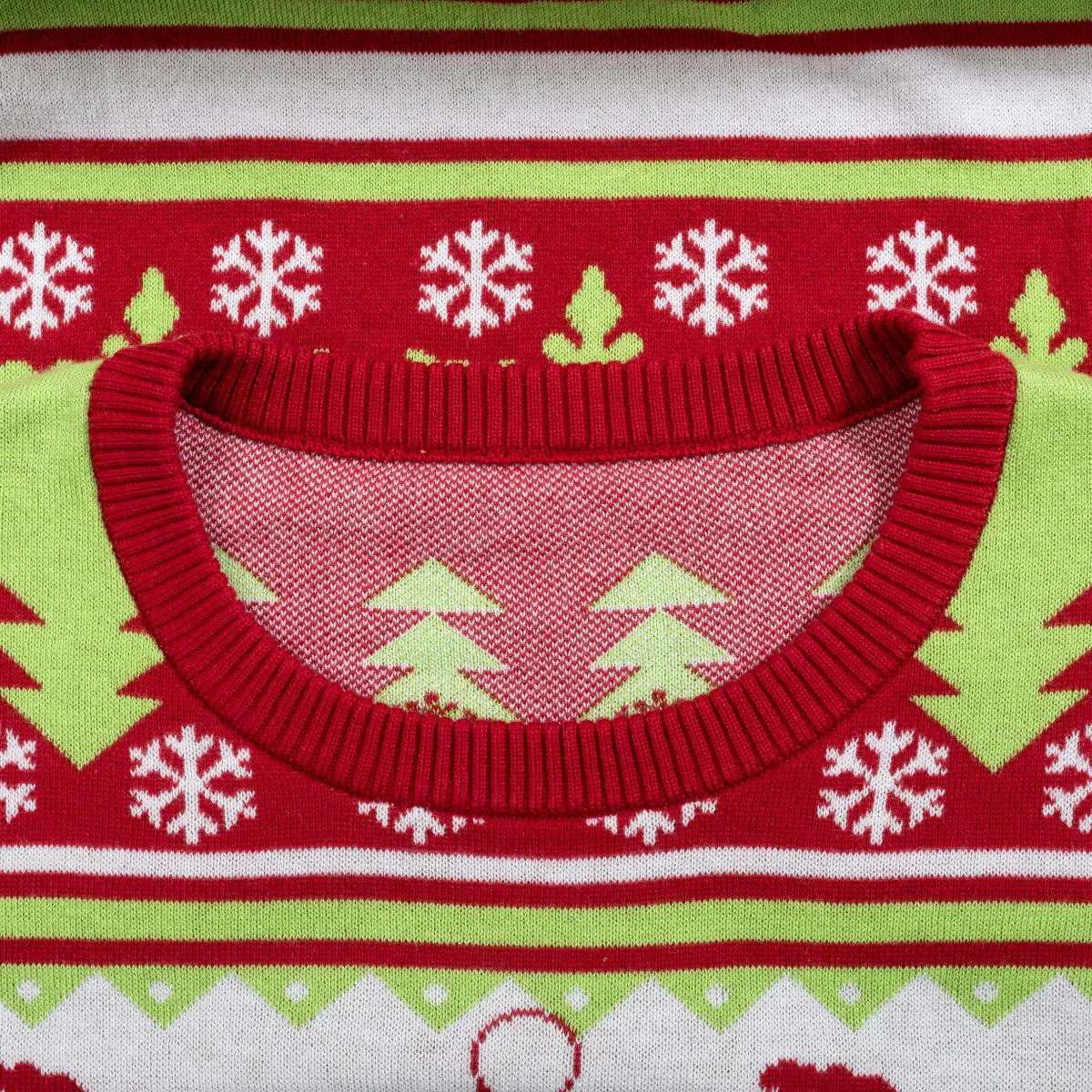 T-Rex Santa Hat 3D Flappy Present Ugly Christmas Sweater