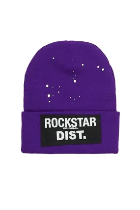 Tahjeiri Purple Graphic Beanie