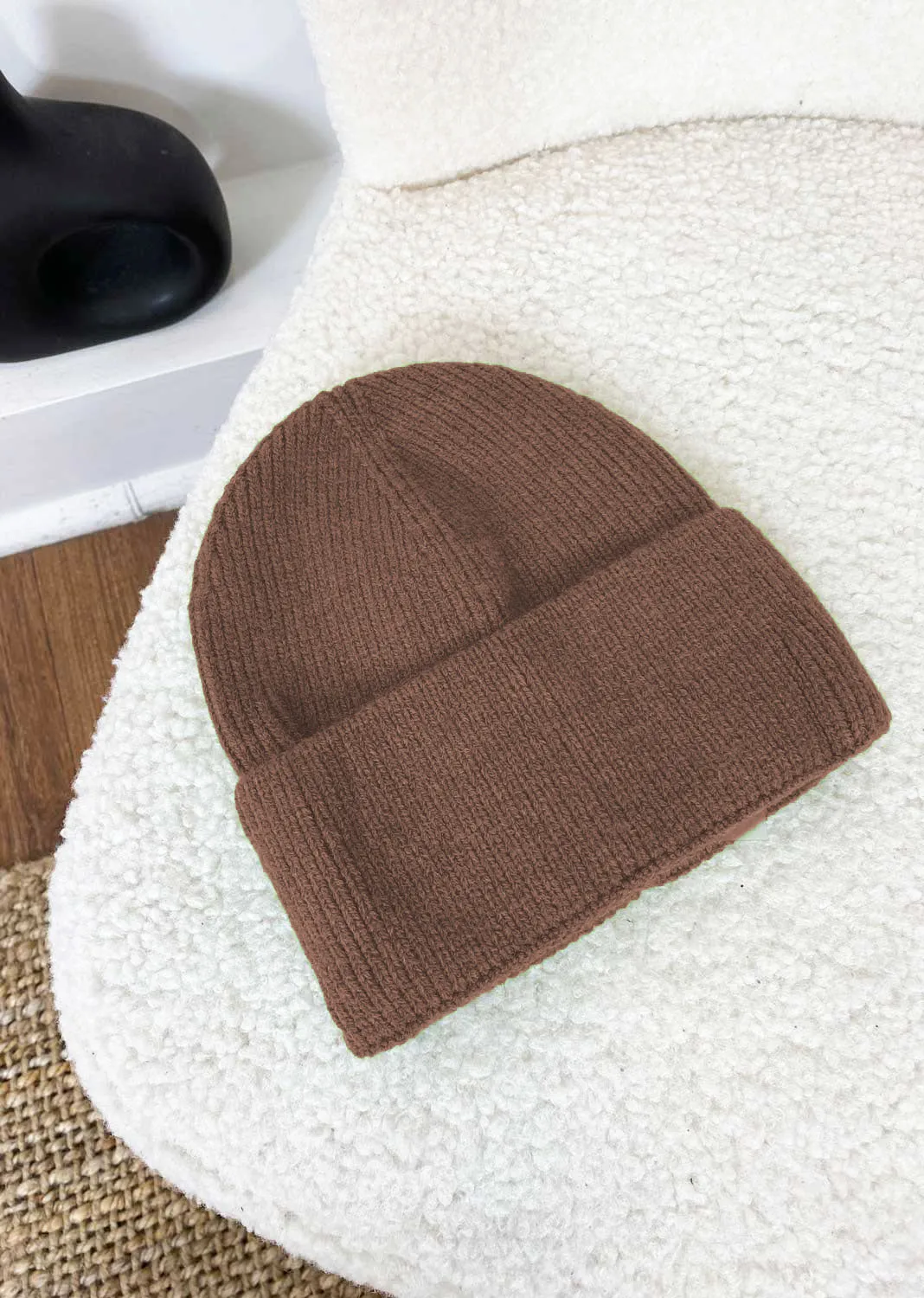 Tenby Beanie Hat in Taupe