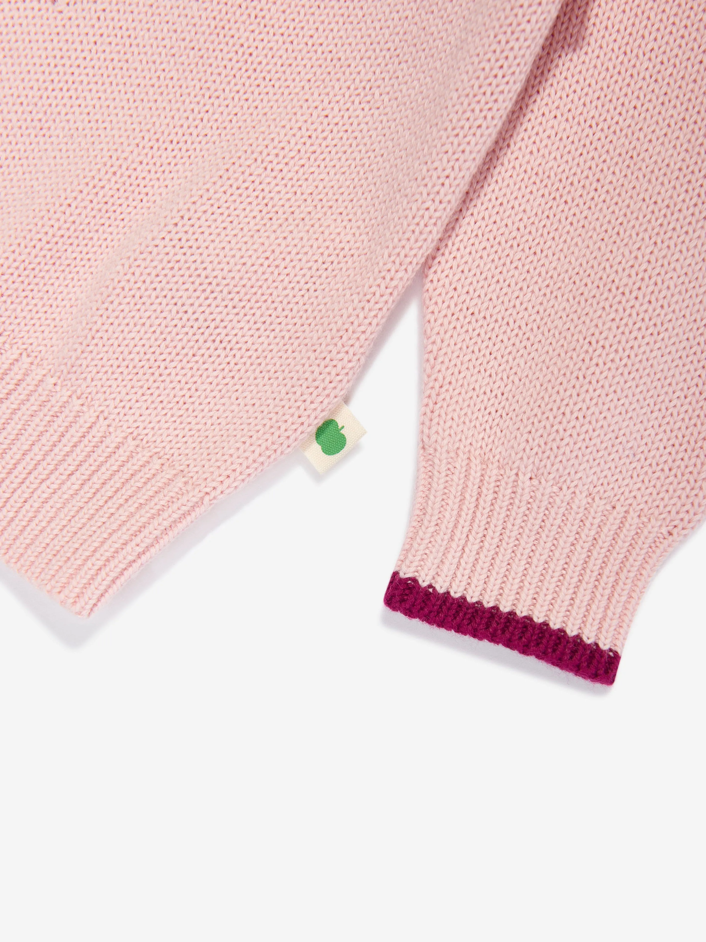 The Bonnie Mob Girls Blackberry Knit Jumper in Pink