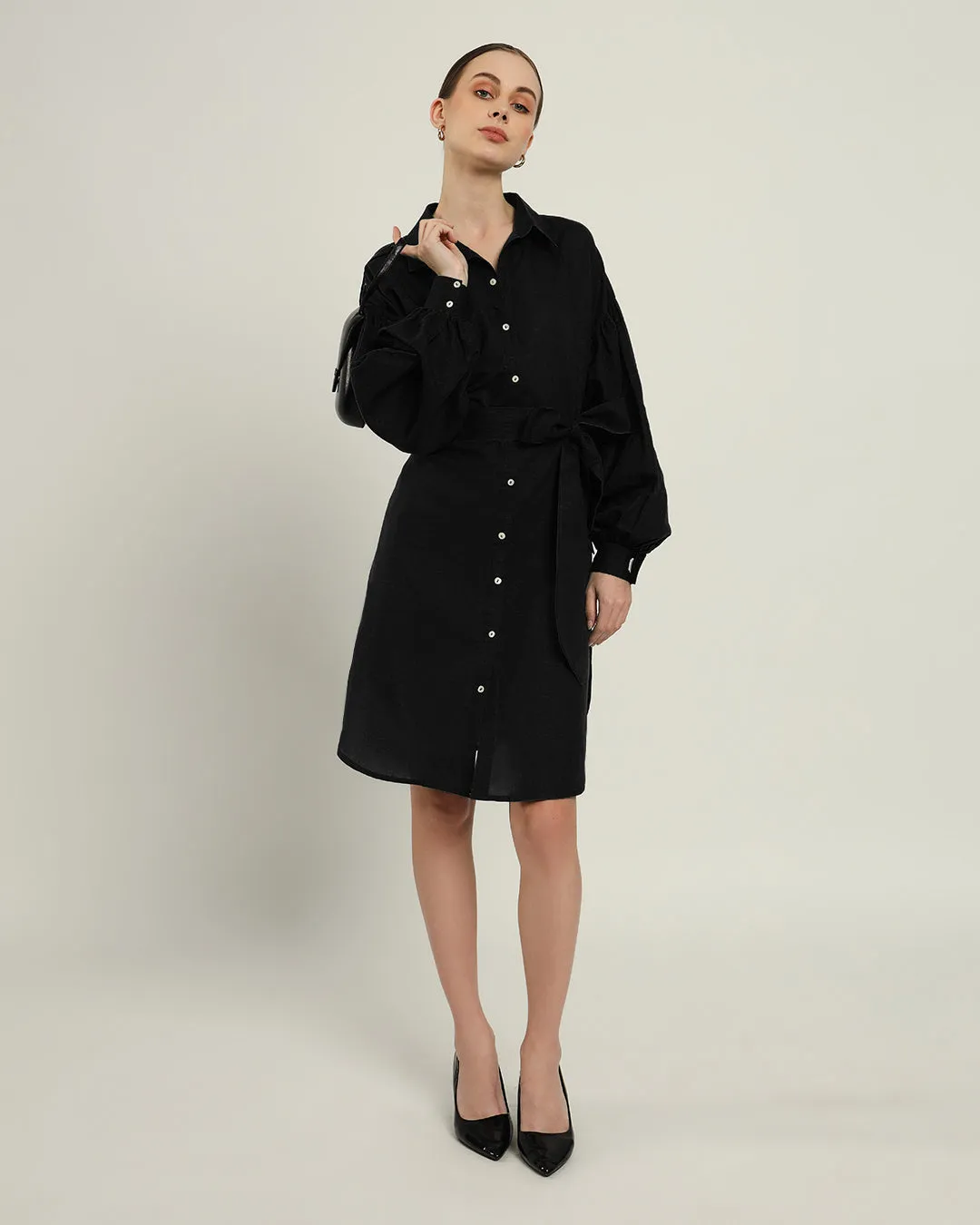 The Derby Noir Cotton Dress