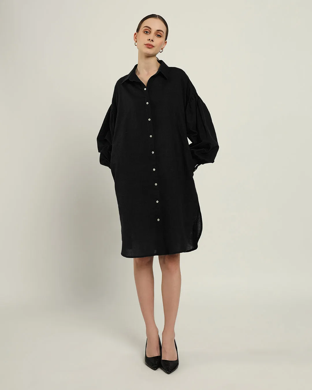 The Derby Noir Cotton Dress