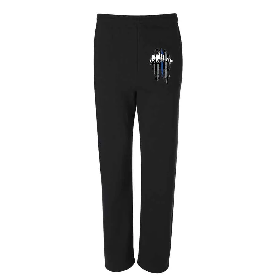 Thin Blue Line Los Angeles Skyline Sweatpants