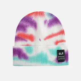 Tie Dye Cotton Candy Knit Beanie