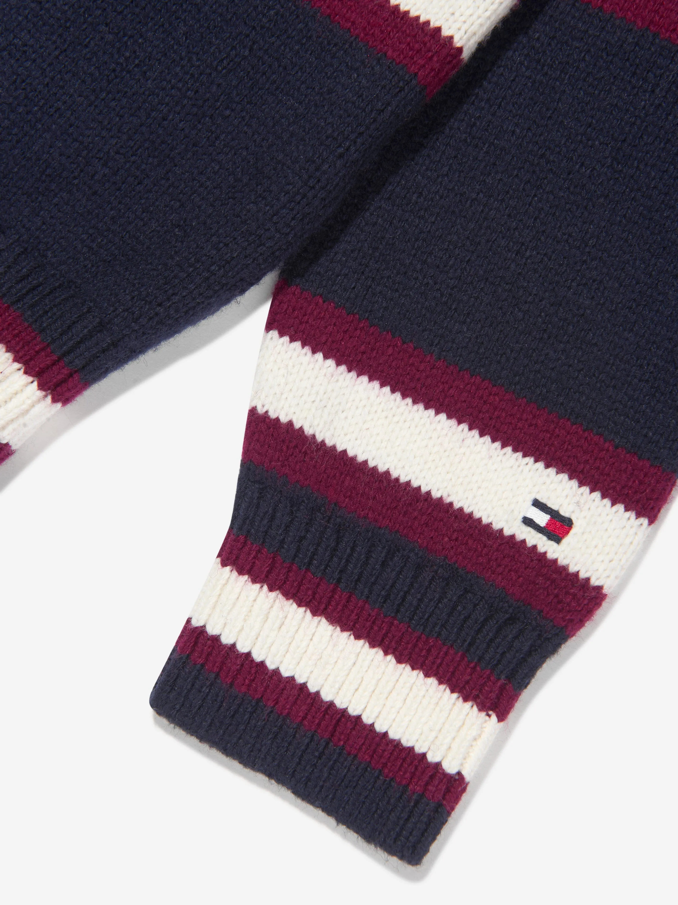 Tommy Hilfiger Boys Striped Monogam Jumper