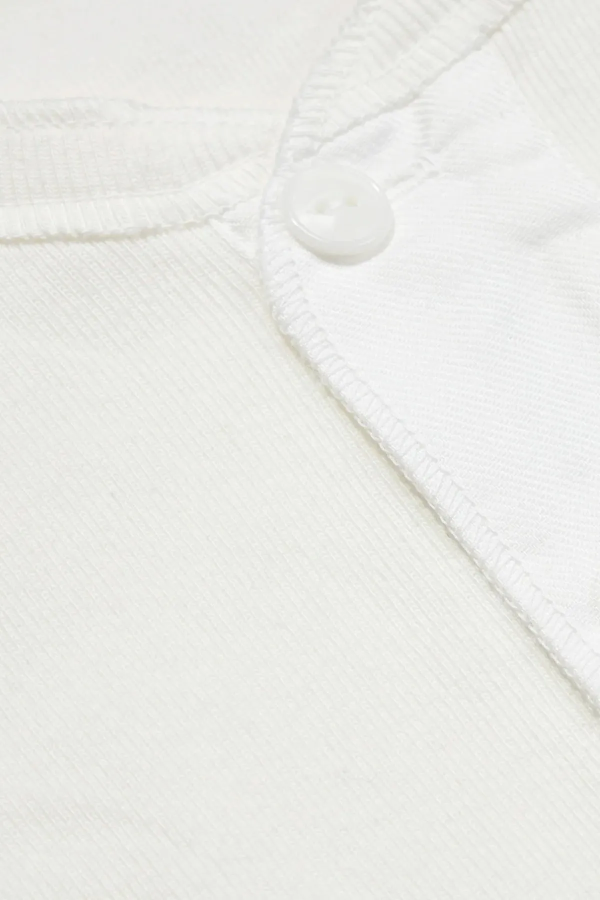 Union Henley Undershirt L/S - White