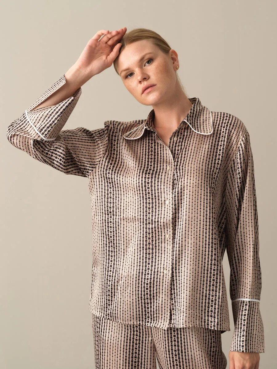 Wila Patterned Satin Shirt